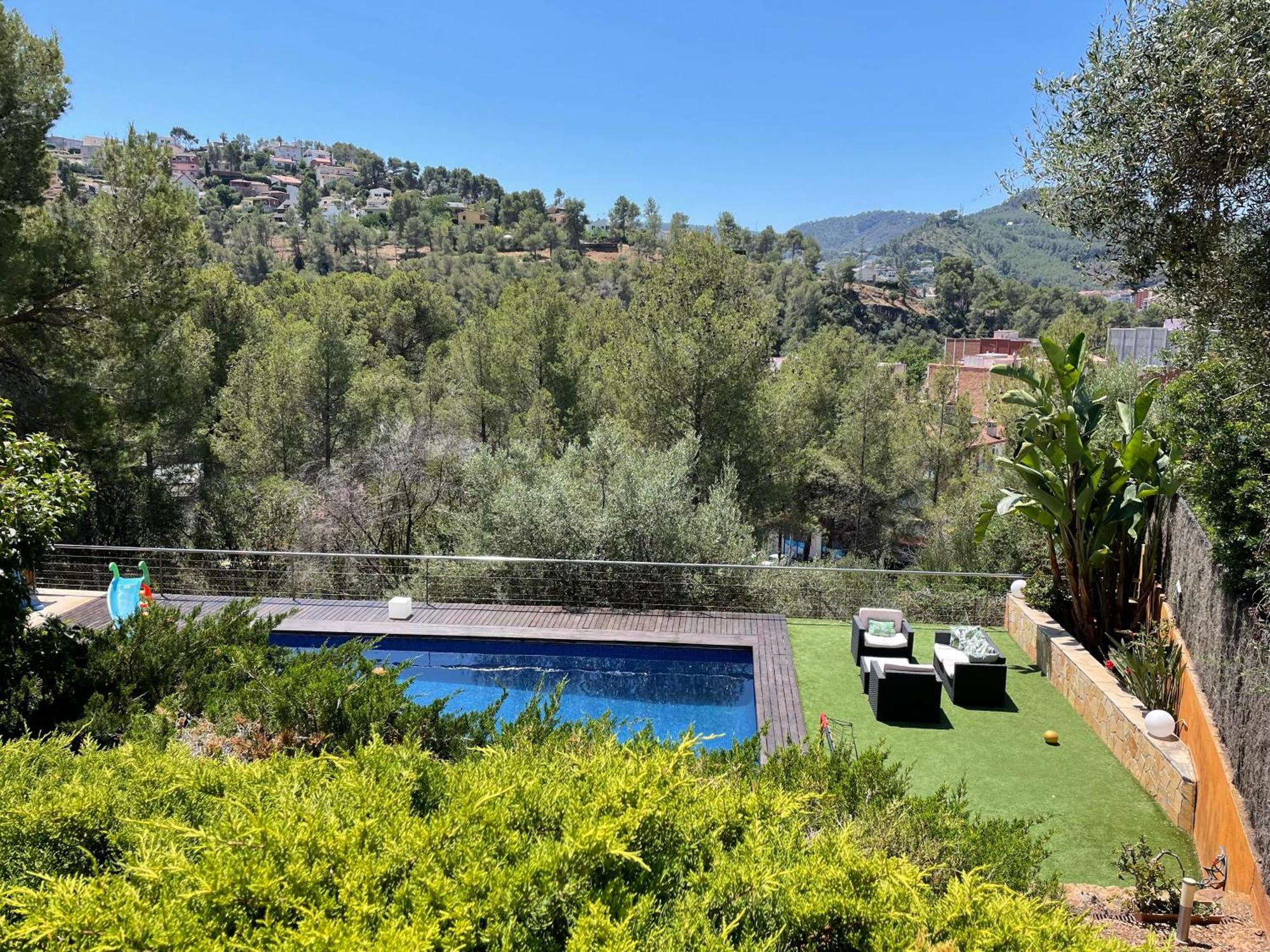 Casa Con Piscina Y Vistas En Vallirana/Barcelona Villa Dış mekan fotoğraf