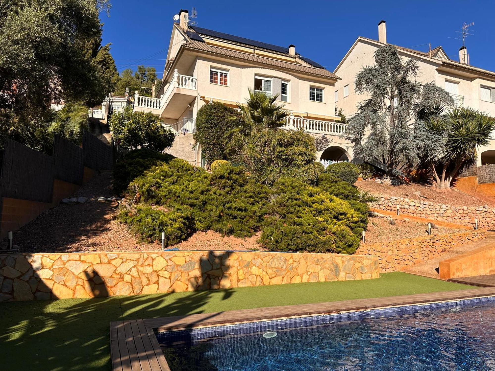 Casa Con Piscina Y Vistas En Vallirana/Barcelona Villa Dış mekan fotoğraf